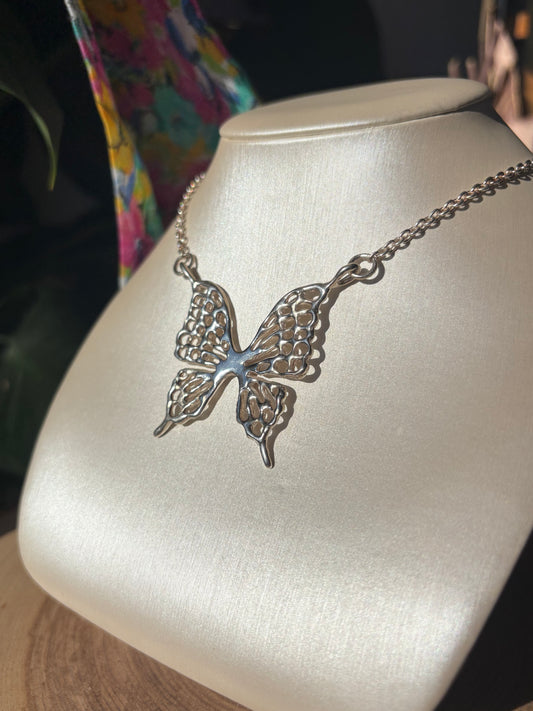 “Graphium Nomius” Butterfly Necklace image 1