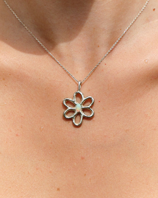 Flower Opal Necklace image 1