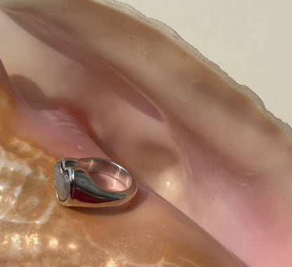 Heart Shaped Pearl Ring image 3