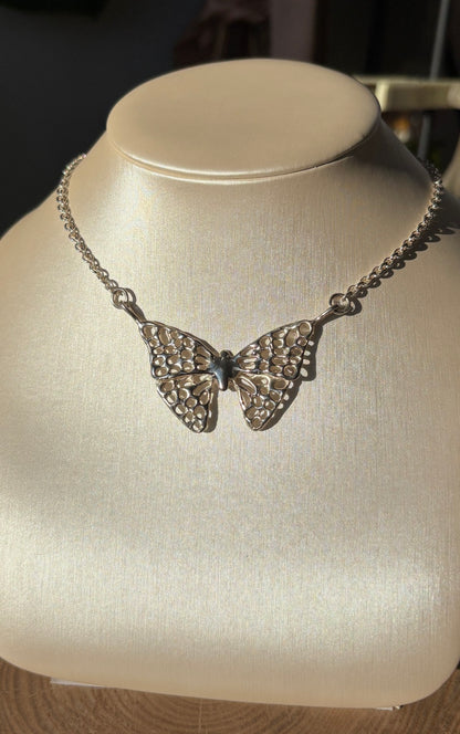 “Catopsilia Panoma” Butterfly Necklace image 0