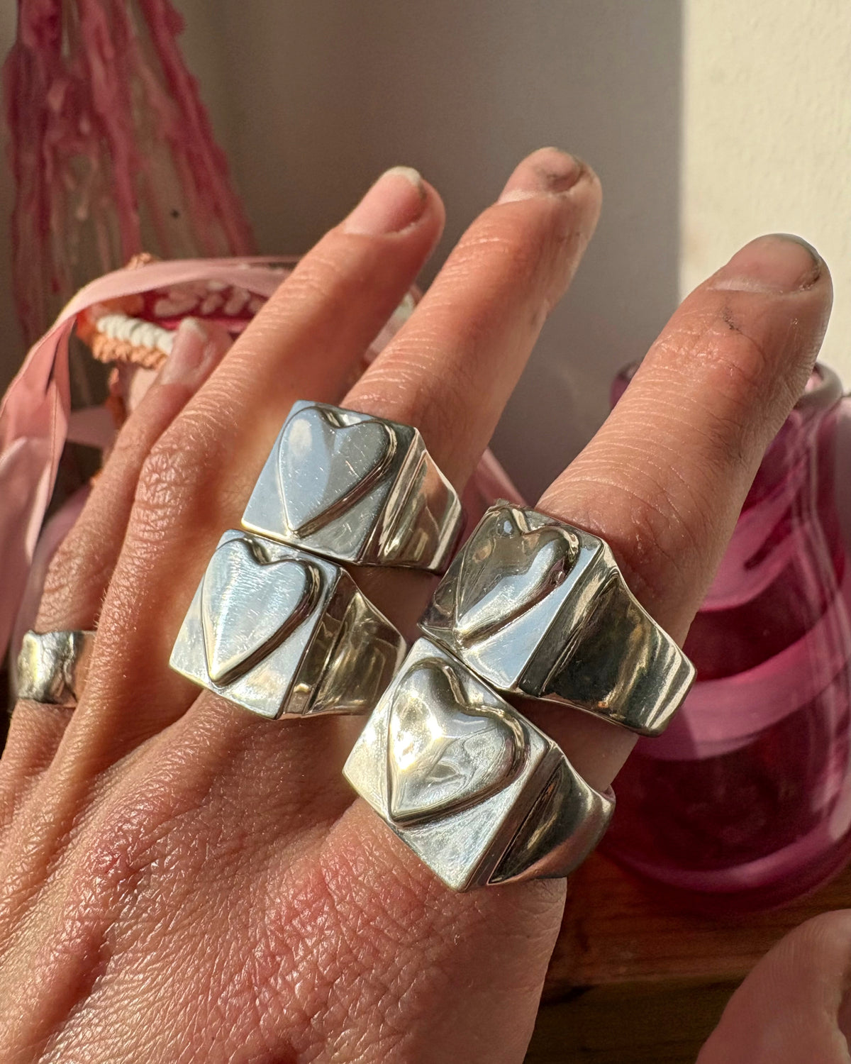 Chunky Heart Ring